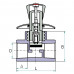 На фото Hi-Therm PP-R concealed valve with handle